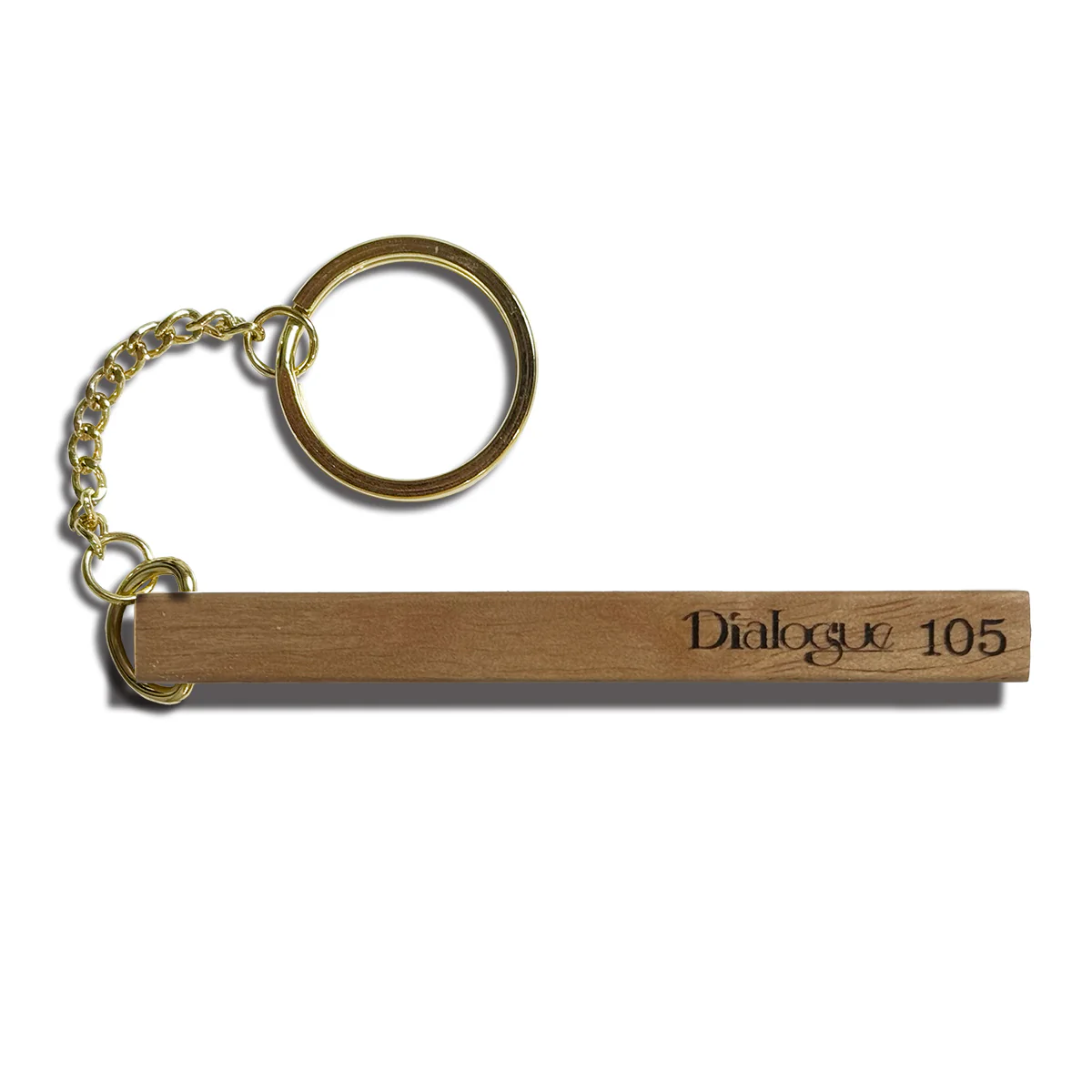 "Dialogue"  Wood Key Ring