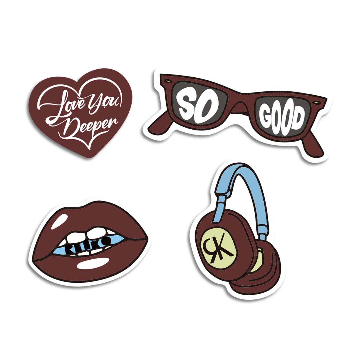 Love You Deeper Sticker Set