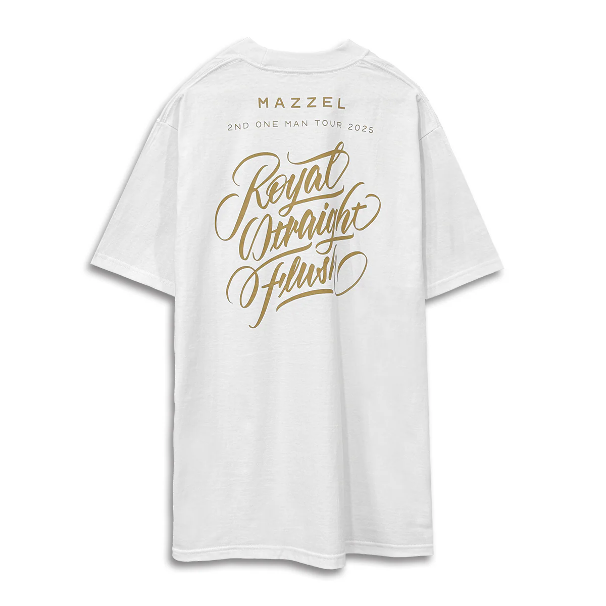 MAZZEL “Royal Straight Flush" Tシャツ WH - Image 2