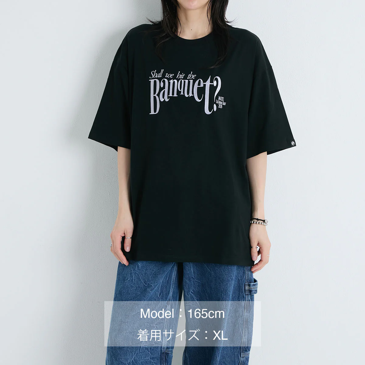 [Shall we hit the Banquet?] Tシャツ BLACK - Image 15